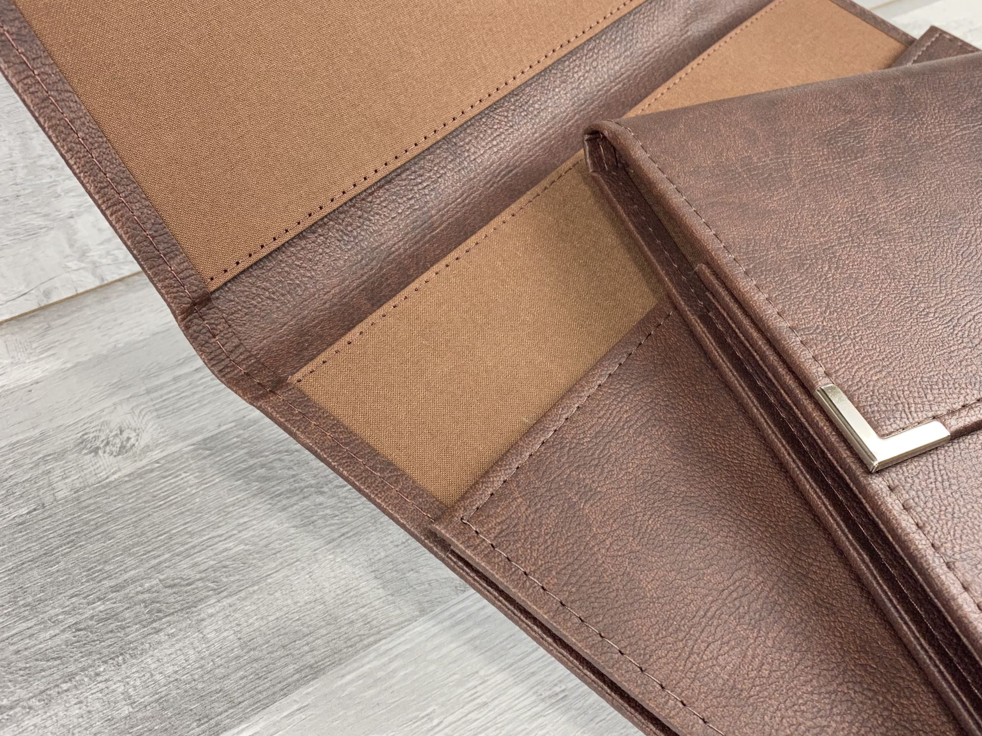 cabrini doc wallet brown inside cabrini document wallet in brown