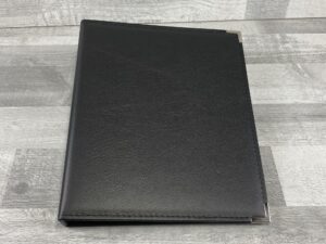 Shelly black A4 ring binder
