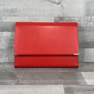 siena bright red board supported document wallet